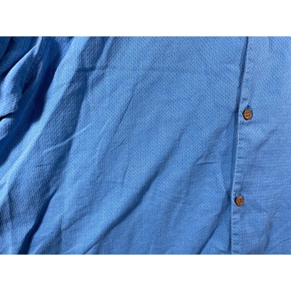 Tommy Bahama Camp Shirt Mens 3XL Silk Blend Blue Short Sleeve Button Up Beach - Picture 7 of 16